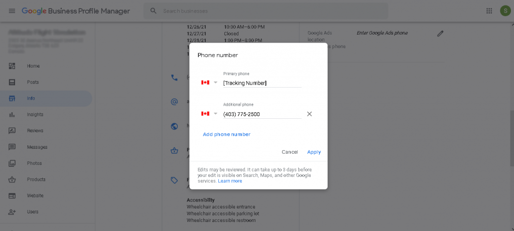 Tracking Primary Phone Number Tracking Primary Phone Number